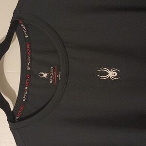 Spyder Active XL Short Sleeve Crew Neck Black
